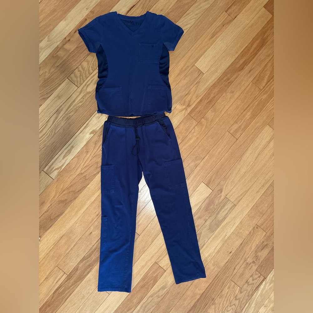 Benefit Royal Blue Stealth Scrub Set Size Small